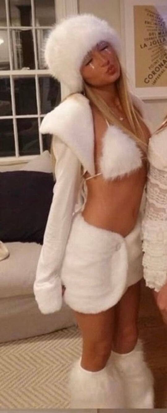 Halloween Costume Snow Bunny